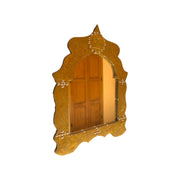 Handmade Moroccan Arch Brass Mirror | Bohemian Wall Decor
