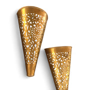Brass Moroccan Wall Sconce – Handcrafted Light
