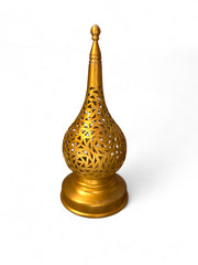 Moroccan Table & Hanging Lamp – Handmade Brass Light