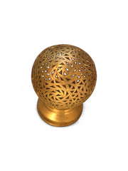 Gold Globe Lantern – Hanging or Tabletop – Handmade