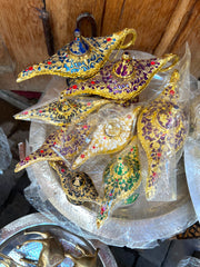 Ornate Brass Aladdin Genie Lamp