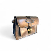 Vintage Style Genuine Leather Crossbody Bag