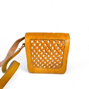 Handmade Woven Leather Crossbody Bag