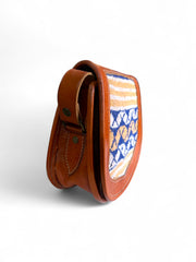 Handmade Moroccan Kilim & Leather Crossbody Bag