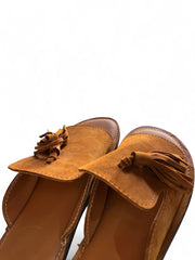 Handmade Suede & Leather Tassel Slides