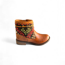 Handmade Moroccan Kilim Leather Boots