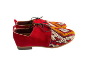 Handmade Moroccan Kilim Suede Oxfords