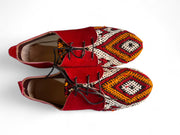 Handmade Moroccan Kilim Suede Oxfords