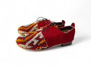 Handmade Moroccan Kilim Suede Oxfords