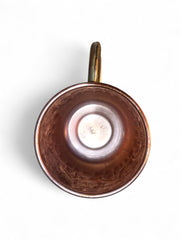 Polished Brass Embossed Mug