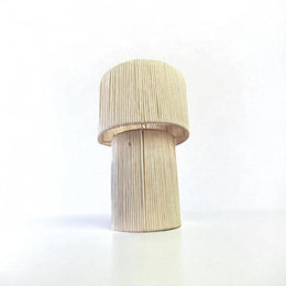 Handcrafted Natural Cord Mushroom Lamp - Boho Modern Table Light