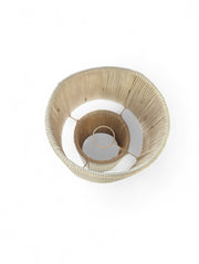 Handcrafted Natural Cord Mushroom Lamp - Boho Modern Table Light