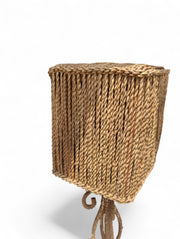 Raffia Table Lamp – Sculpted Natural Fiber Base