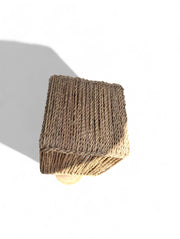 Raffia Table Lamp – Sculpted Natural Fiber Base