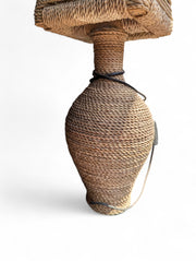 Handmade Raffia Jar Table Lamp - Artisan Home Lighting