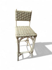 Handmade Woven Bar Stool Chair – Natural Wood