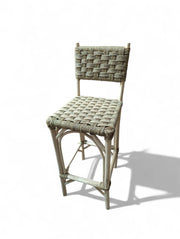 Handmade Woven Bar Stool Chair – Natural Wood