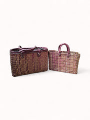 Reed Storage Baskets | Handwoven Moroccan Tote