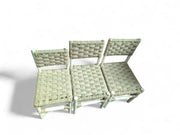 Handmade Woven Bar Stool Chair – Natural Wood