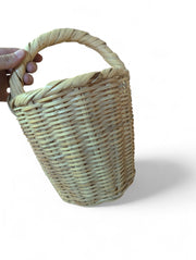 Set of 3 Handwoven Wicker Baskets – Natural Handmade Decor – Medium & Small Sizes – Rustic Storage Baskets